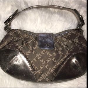 Y2K Express Signature Fabric w/ Metallic Features Handbag